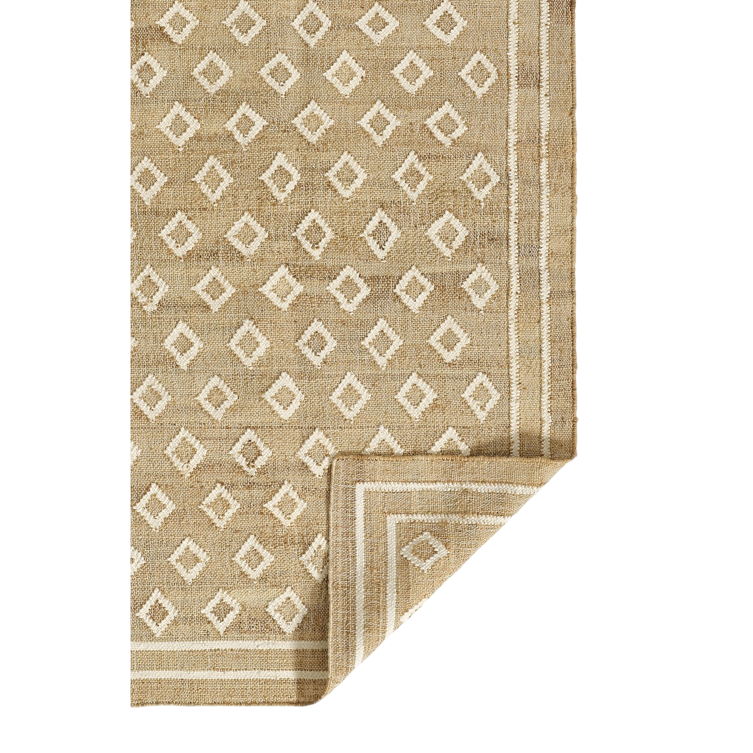 Erin Gates by Momeni Orchard Tiny Diamond Natural Hand Woven Rug
