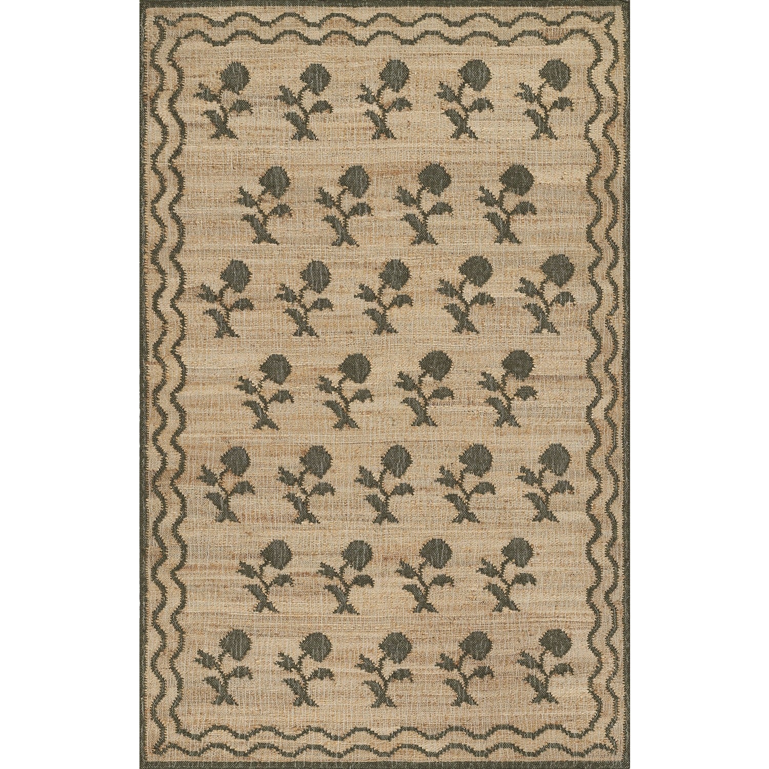 Erin Gates by Momeni Orchard Leaning Flower Hand Woven Rug