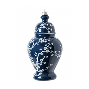 Navy Cherry Blossom Ginger Jar Ornament