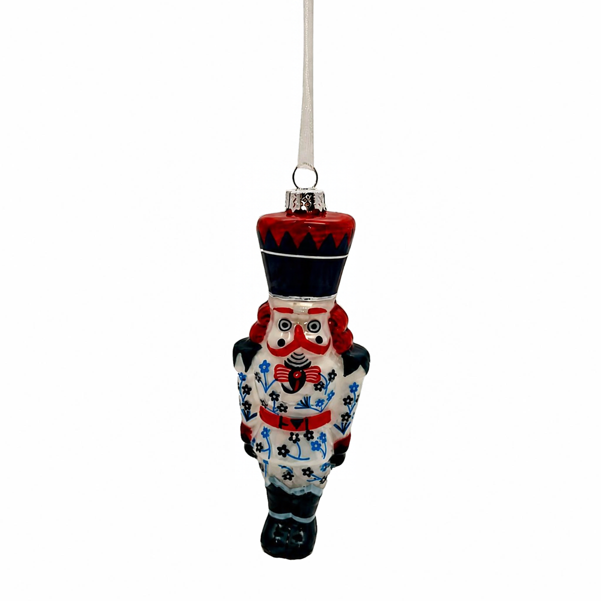 Red White Blue Nutcracker Ornament