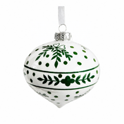Greenery Dot Green Pointed Ball Ornament