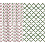 Reversible Red Ginger Jar and Trellis Gift Wrap