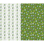 Reversible Green Topiary and Green Boxwood Gift Wrap