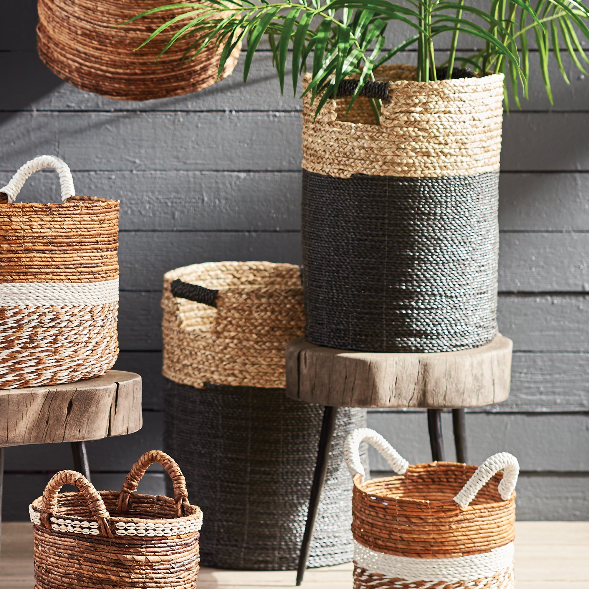 Eliana Hamper Baskets, Set of 2