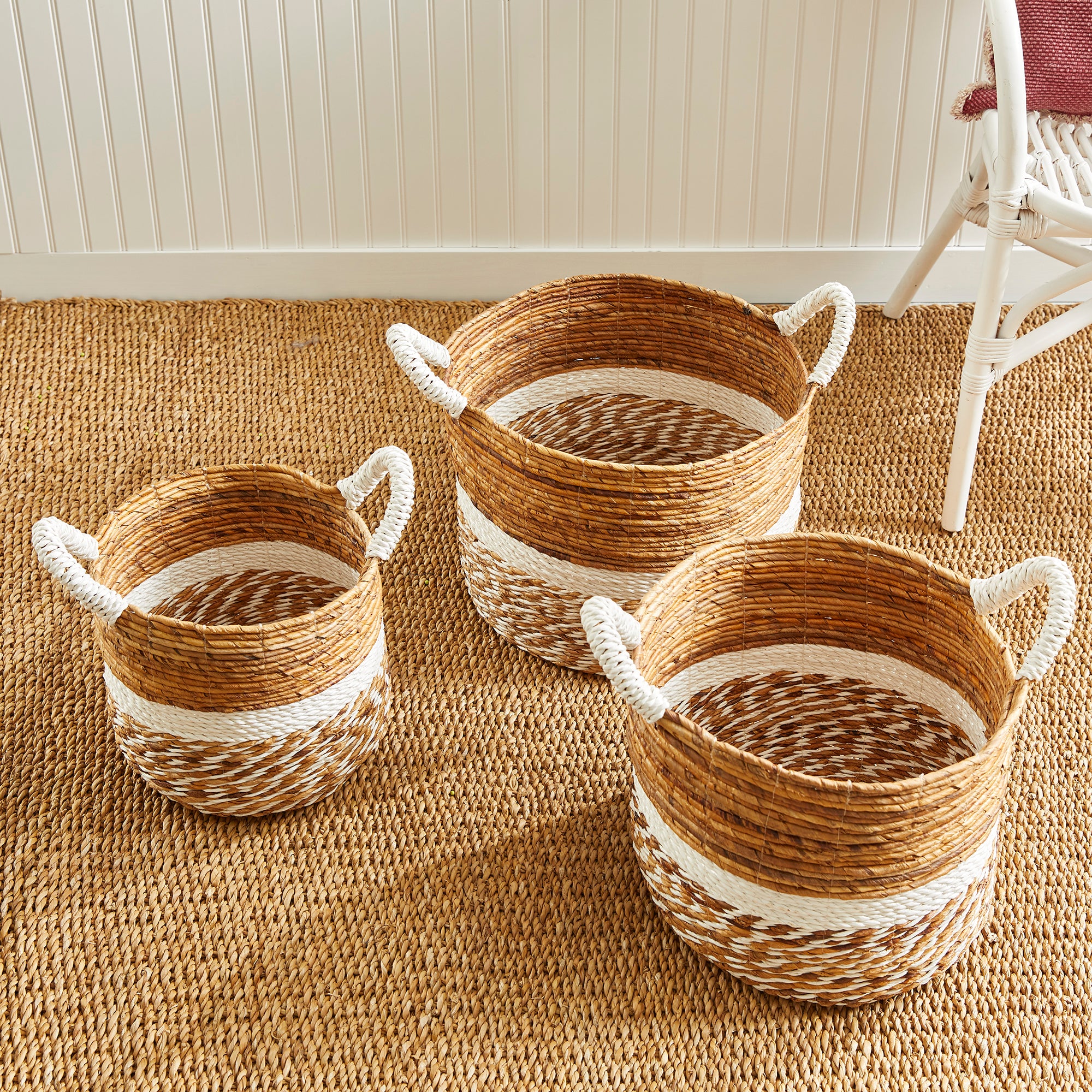 Veyron Largo Round Baskets, Set of 3