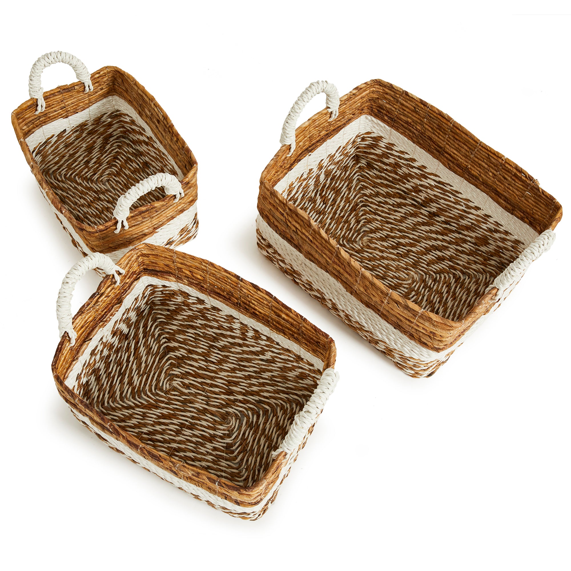 Veyron Largo Rectangular Baskets, Set of 3