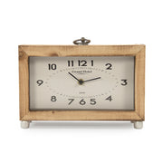 Grand Hotel Wood Frame Table Clock