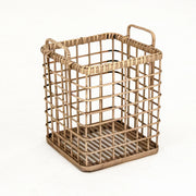 Synthetic Rattan Storage Basket