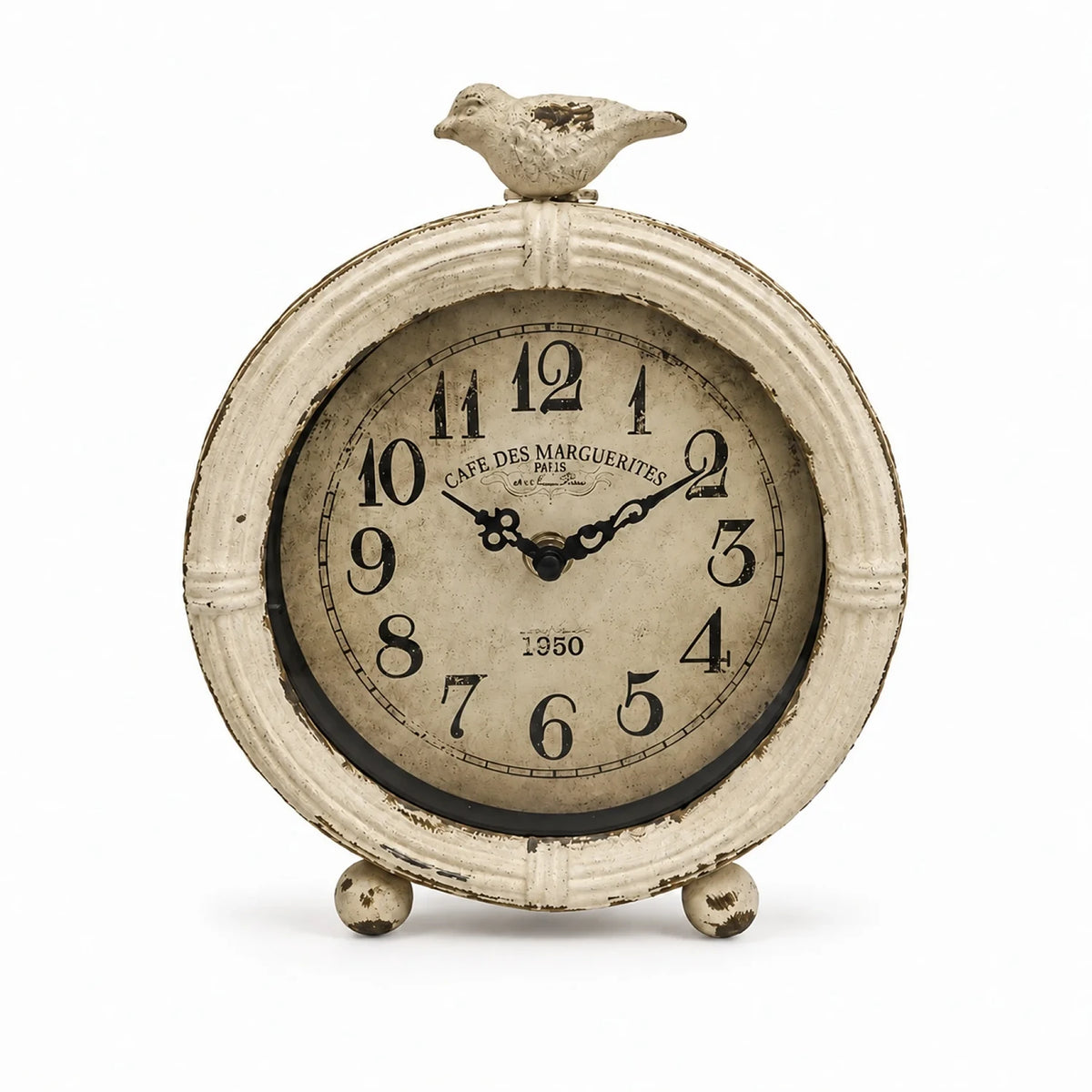 Marguerite Bird Table Clock