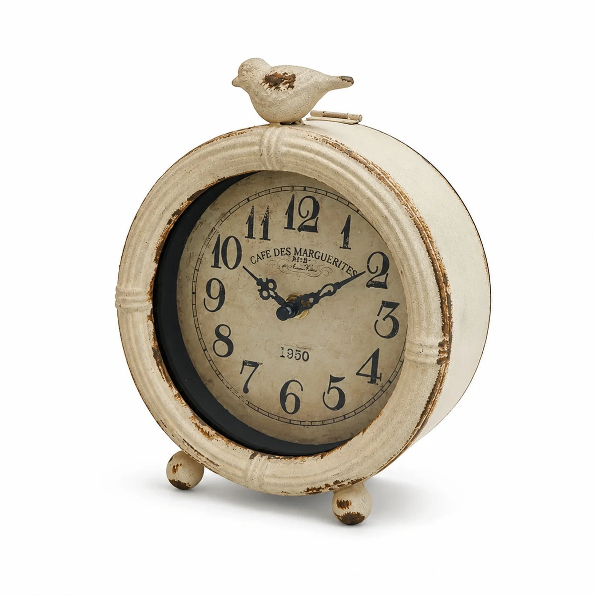 Marguerite Bird Table Clock