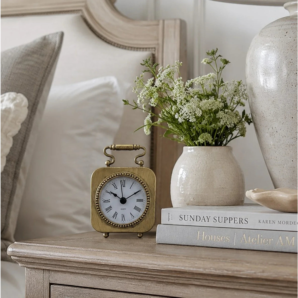 Amelie Metal Table Clock