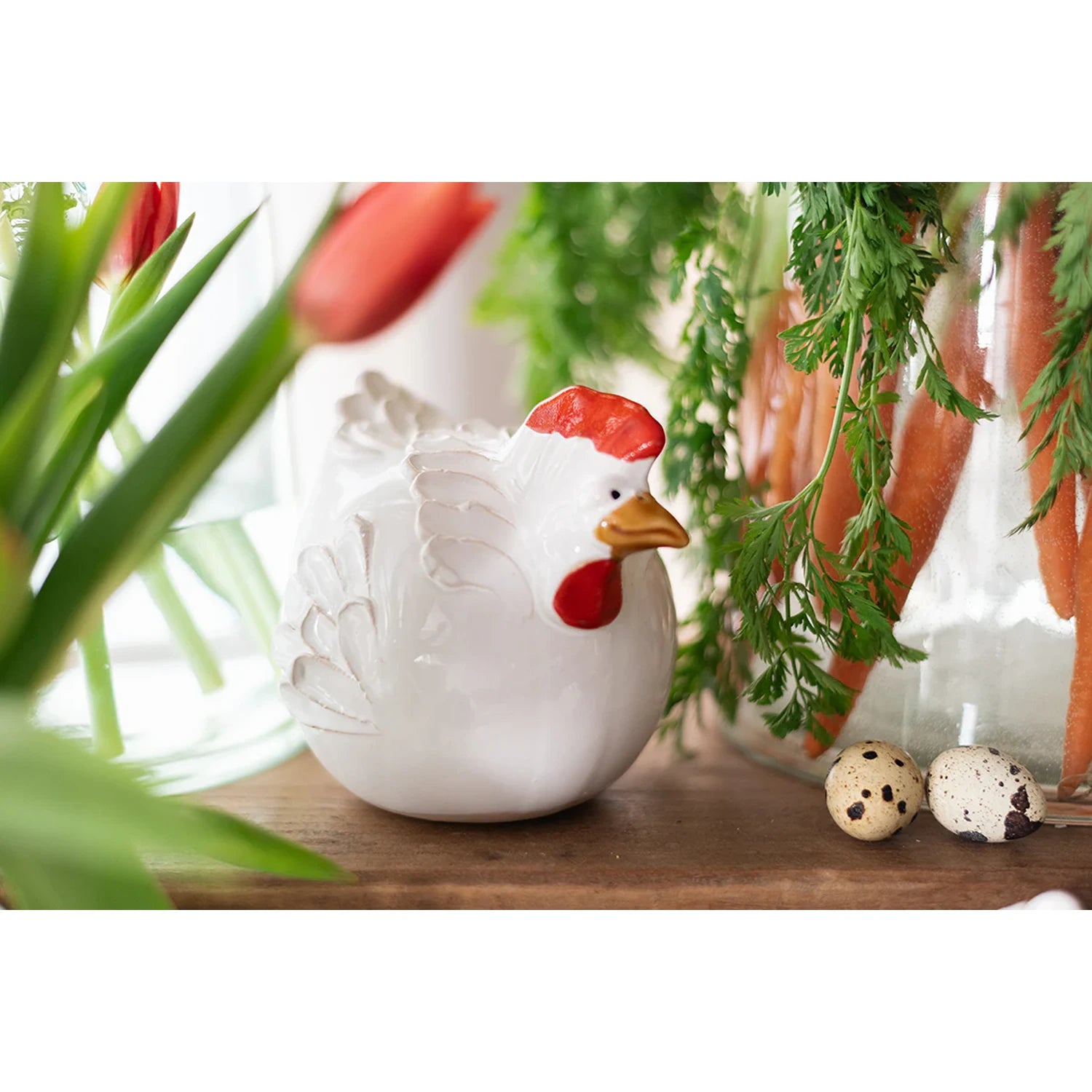 Ceramic Country French Hen/Rooster