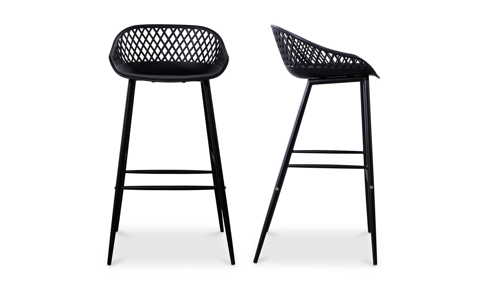 Aurelia Outdoor Barstool - Black Set Of Two