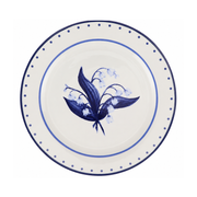 Lily of the Valley Blue and White Dinner Plate
