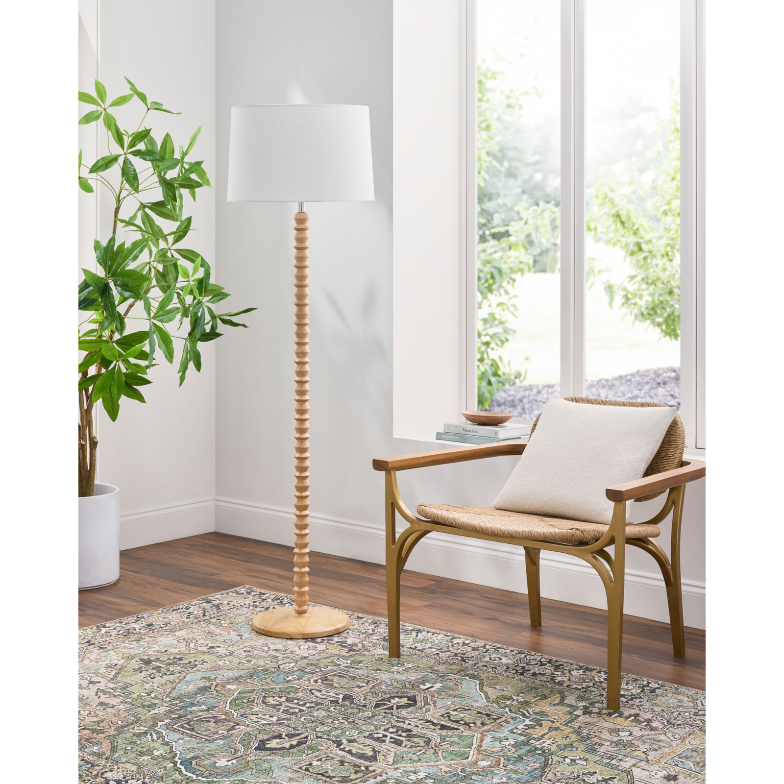 Padauk Accent Floor Lamp