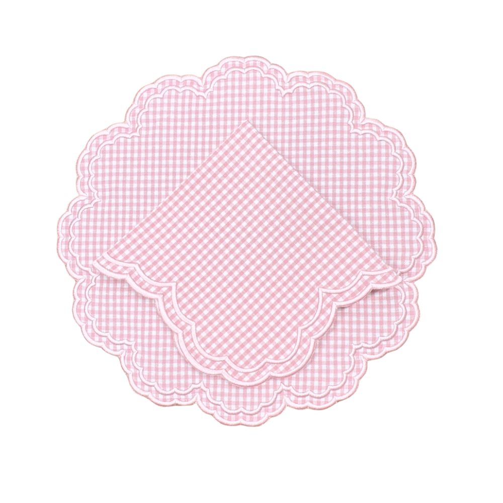 Bettina Placemat - Pink Gingham (Set of 4)
