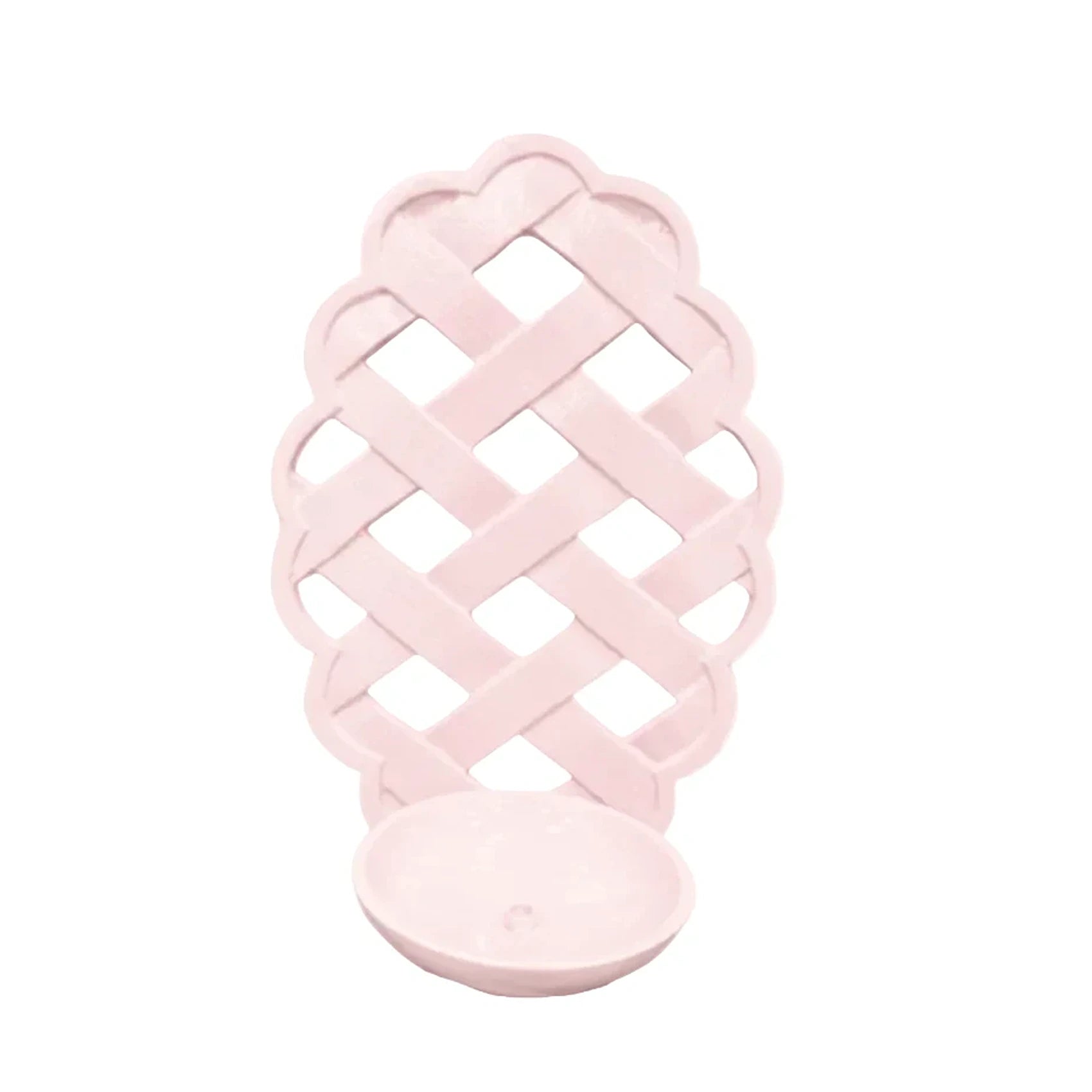 Pink Lattice Sconce