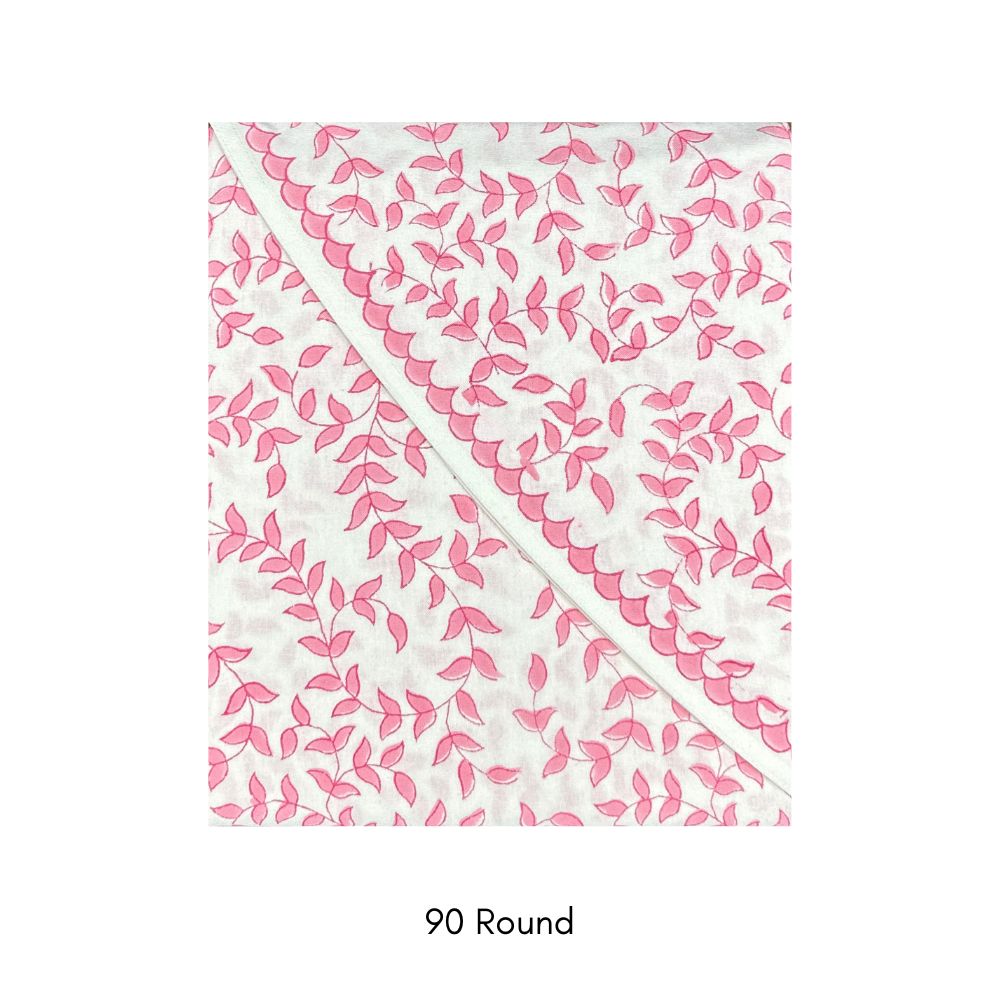 Pink Leaves - Tablecloth