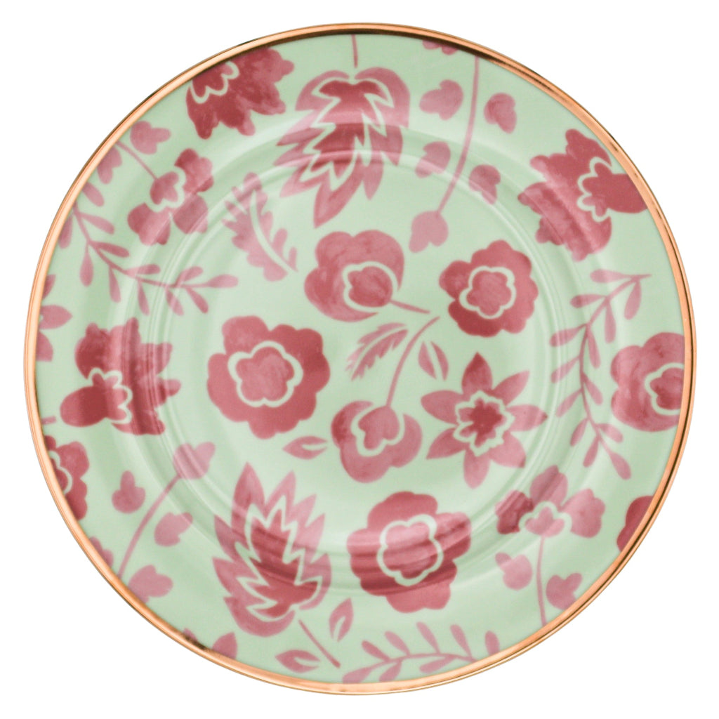 Pistachio & Lychee Leaf Dinner Plate - Set of 4 (+1 Bonus Plate)