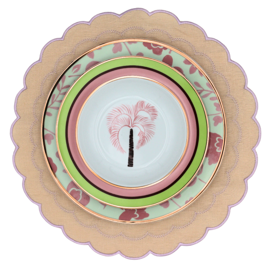 Pistachio & Lychee Palm Soup Bowl - Set of 4 (+1 Bonus Bowl)