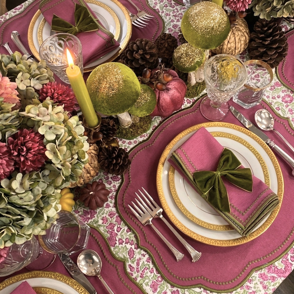 Charlotte Placemat - Plum and Sage (Set of 4)
