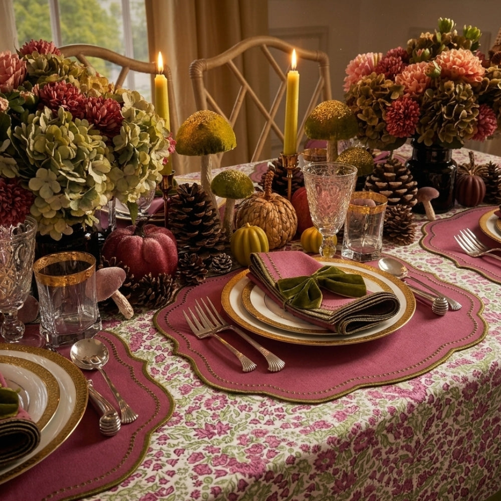 Charlotte Placemat - Plum and Sage (Set of 4)