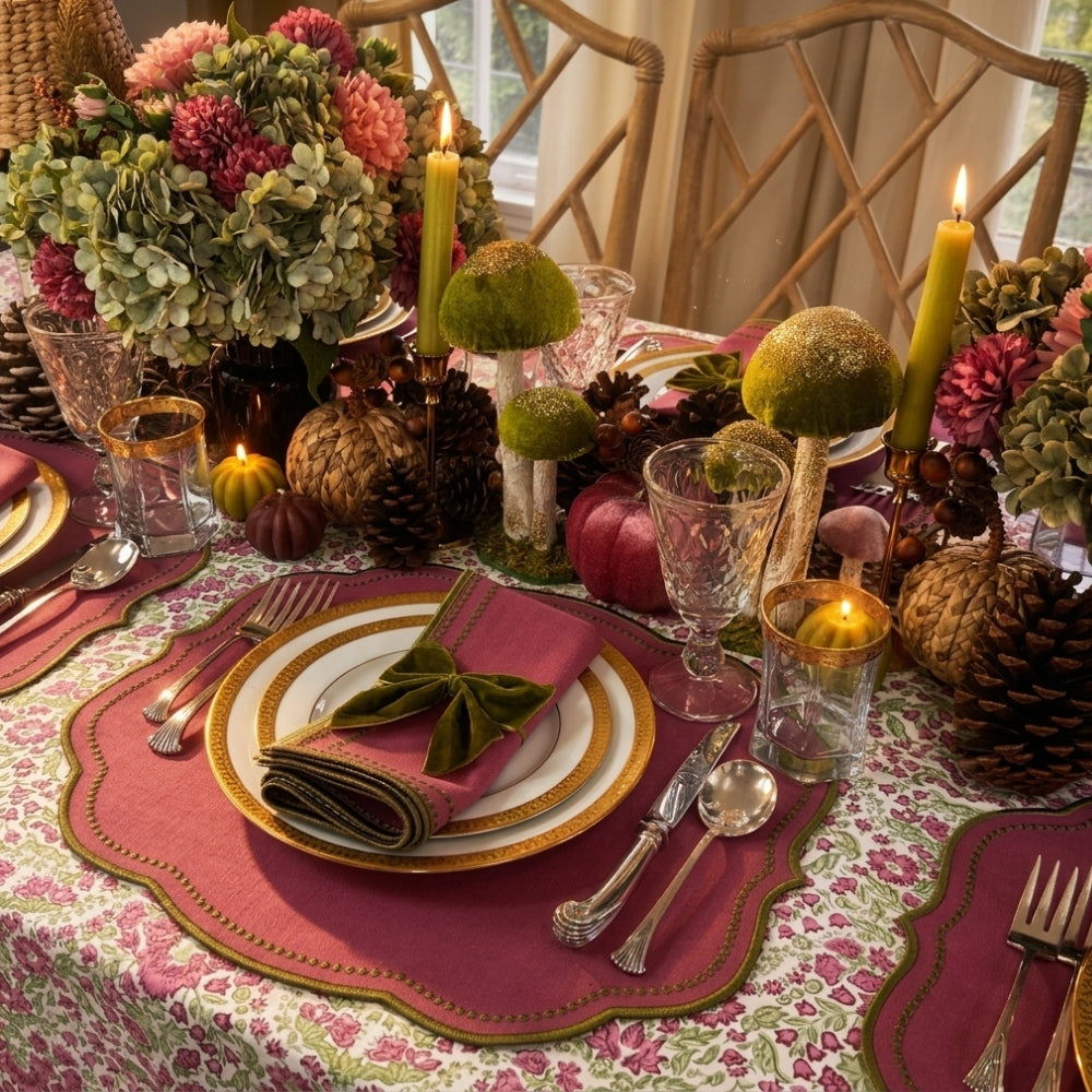 Charlotte Placemat - Plum and Sage (Set of 4)
