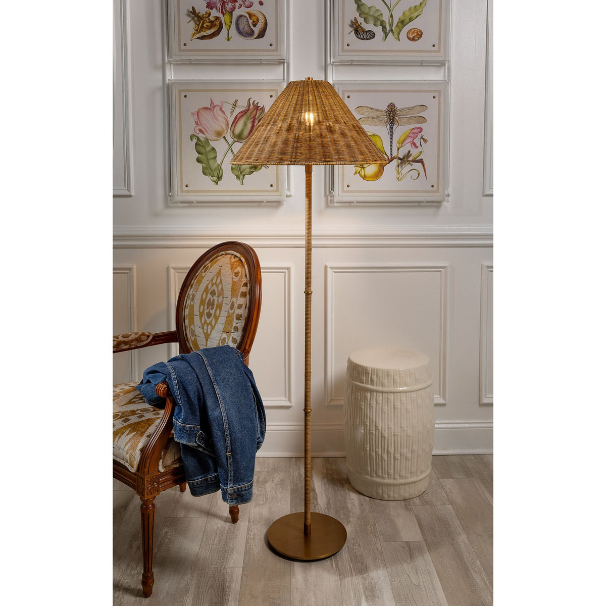 Malibu Rattan Floor Lamp