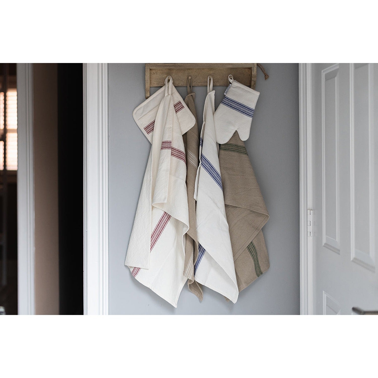 Kitchen Tea Towel, Vintage Stripe, Set of 2