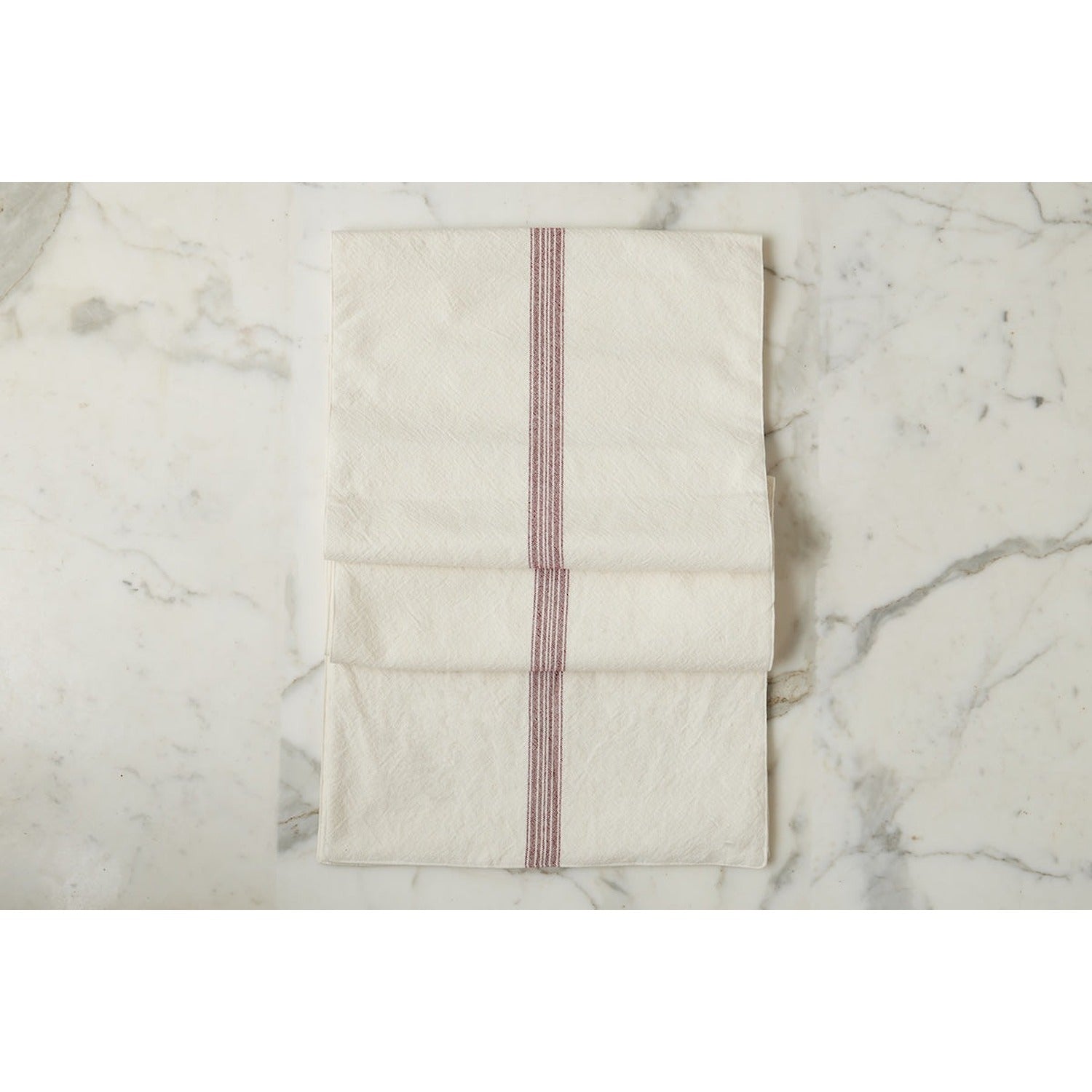 Table Runner, Vintage Merlot Red Stripe Runner