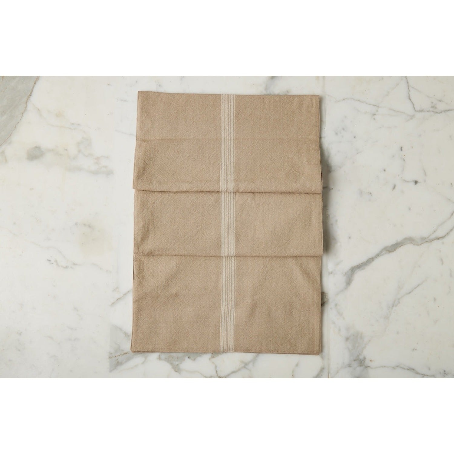 Table Runner, Vintage White Stripe