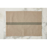 Rectangle Placemats, Vintage Spruce Green Stripe, Set of 4