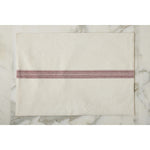 Rectangle Placemats, Vintage Merlot Red Stripe, Set of 4