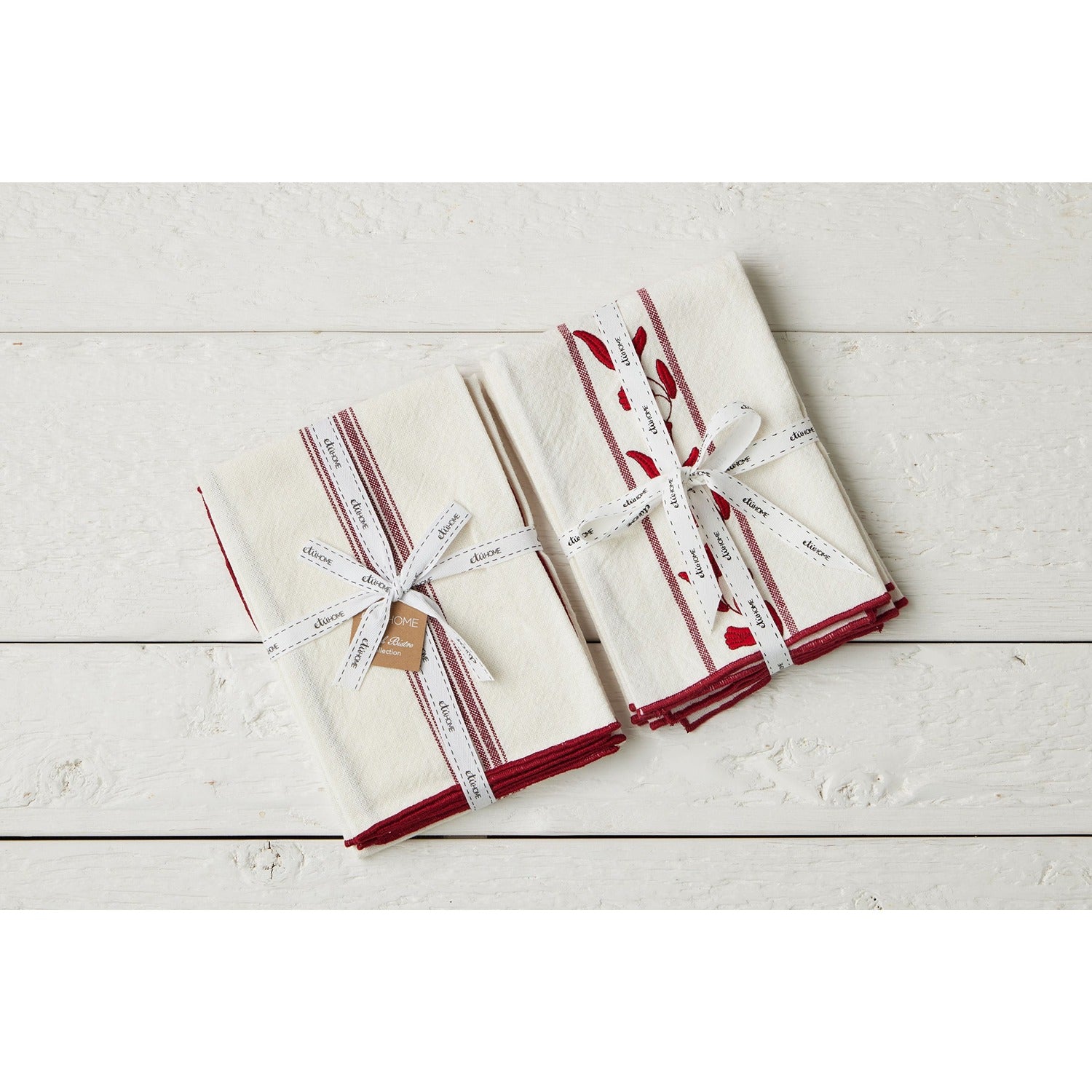 Dinner Napkins, Merlot Red Tulip, Set of 4