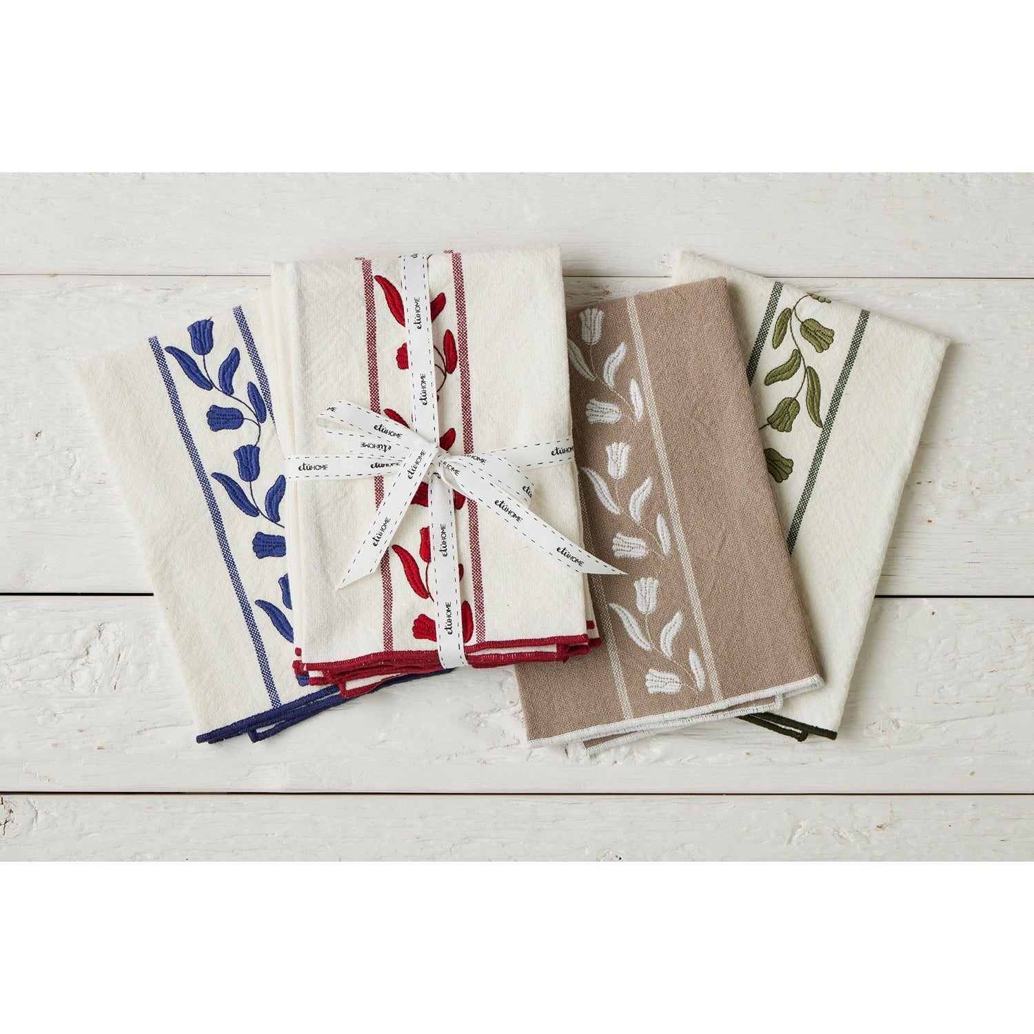 Dinner Napkins, Merlot Red Tulip, Set of 4