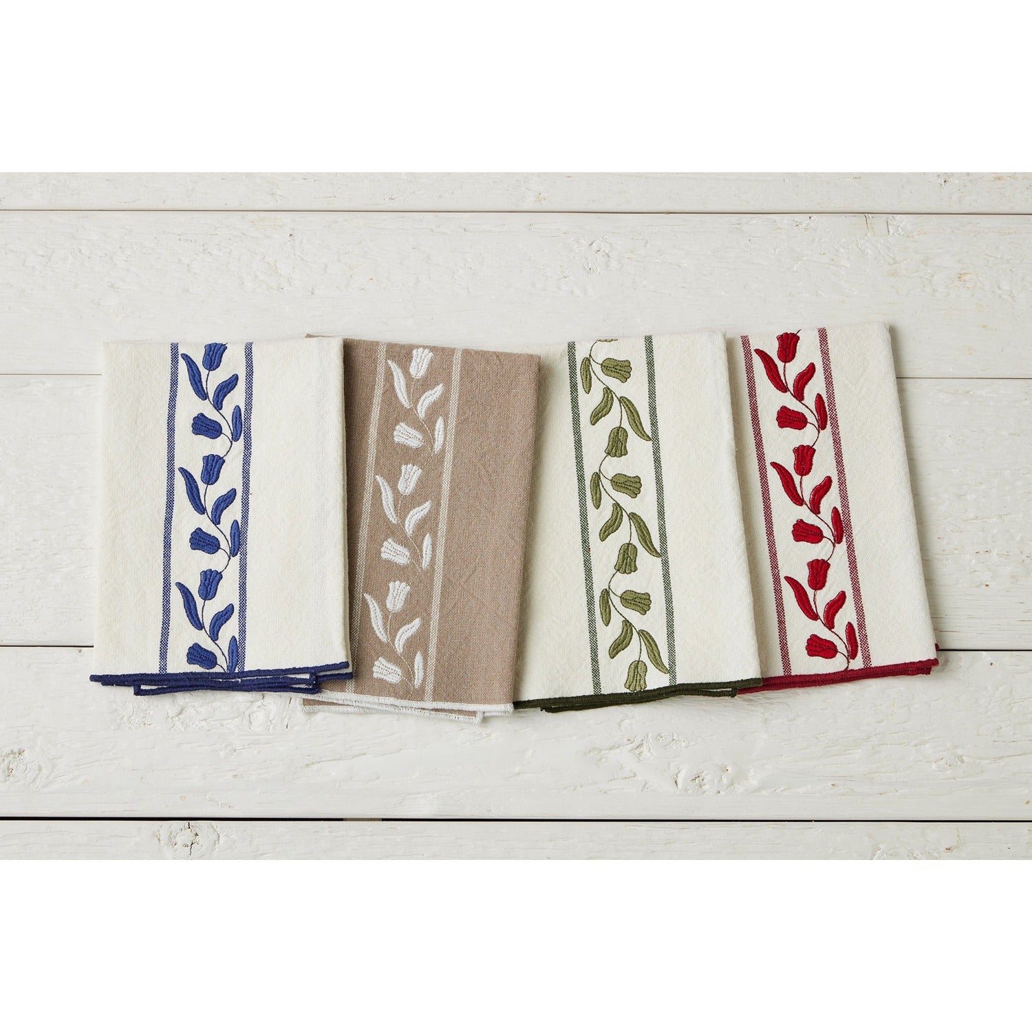 Dinner Napkins, Merlot Red Tulip, Set of 4
