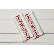 Kitchen Tea Towel, Merlot Red Tulip, Set of 2