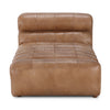 Graham Leather Chaise - Tan