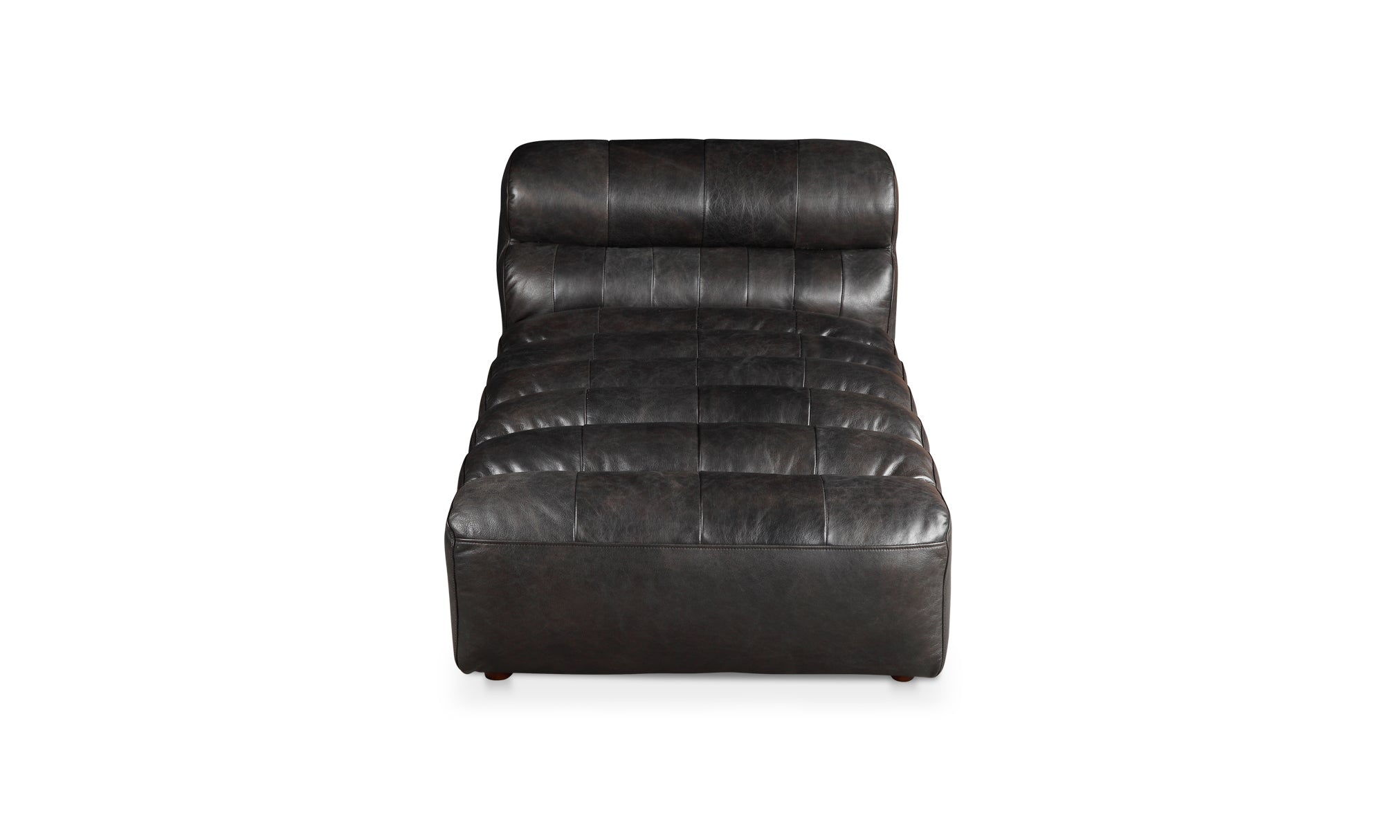 Graham Leather Chaise - Antique