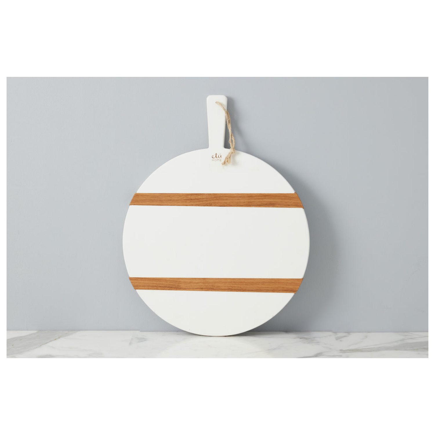 White Round Mod Charcuterie Board, Medium