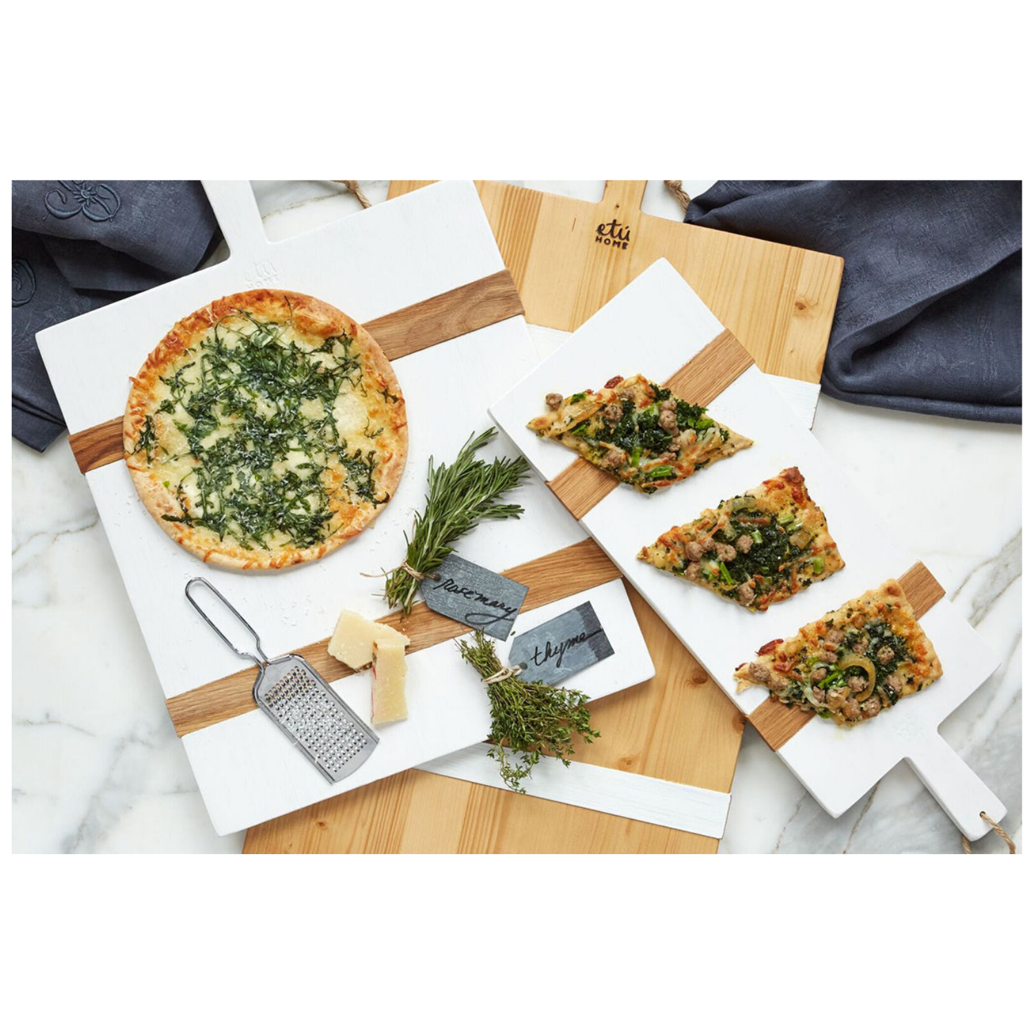 White Rectangle Mod Charcuterie Board