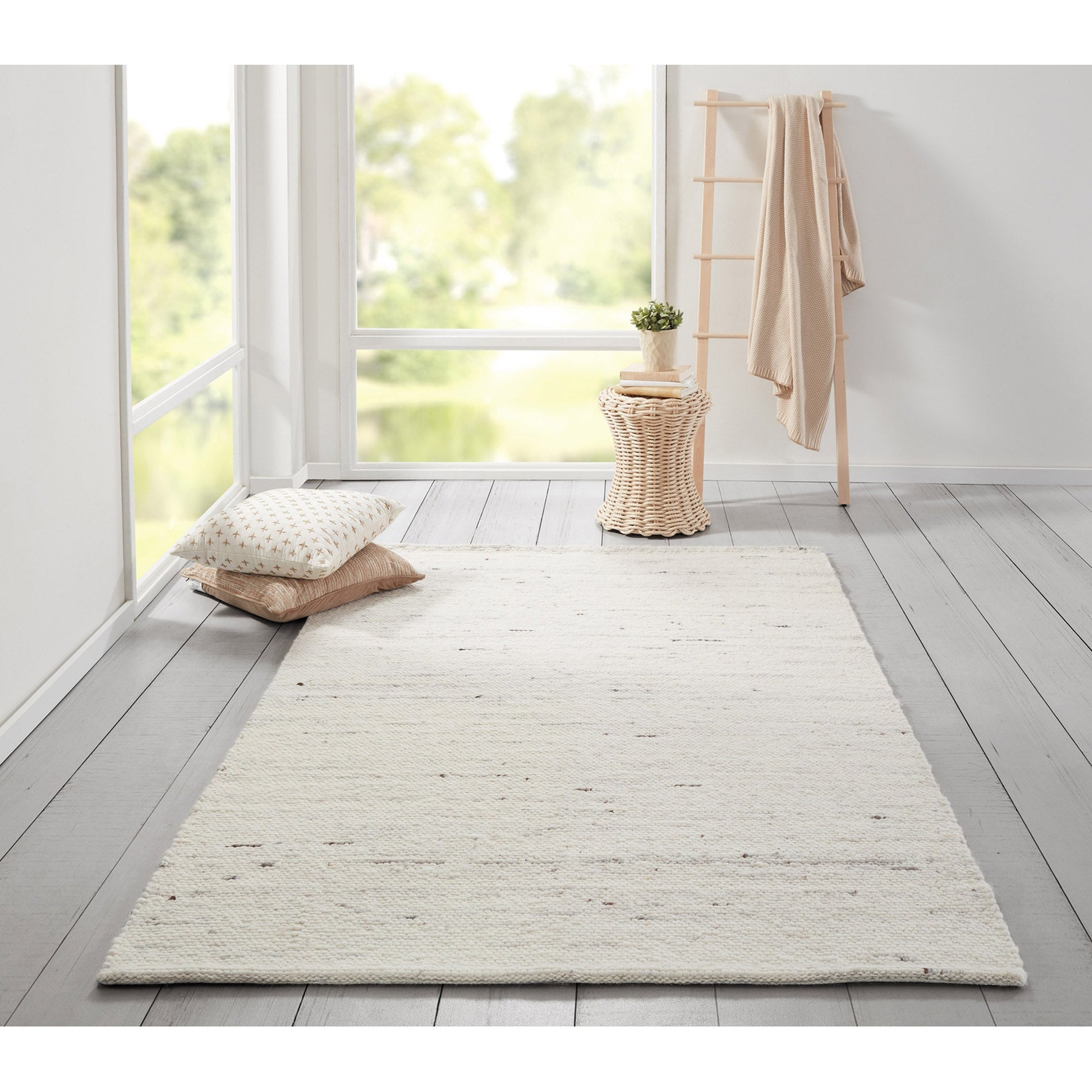 Erin Gates by Momeni Richmond Collins Ivory Hand Woven Wool Area Rug