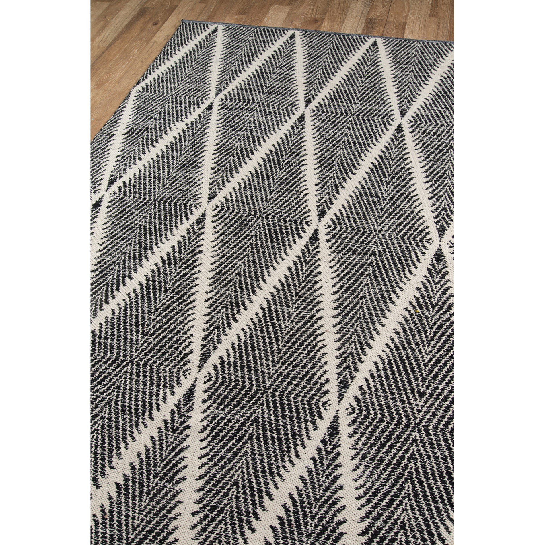 Erin Gates by Momeni River Beacon Black Hand Woven Indoor Outdoor Area Rug