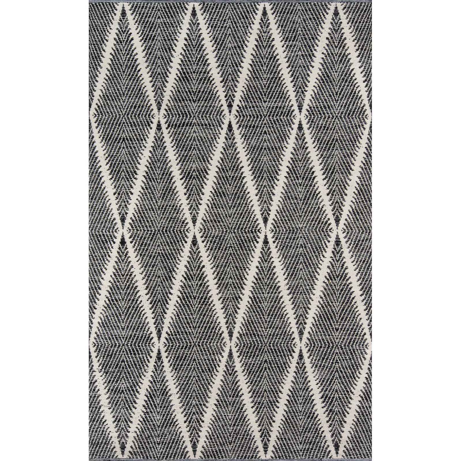 Erin Gates by Momeni River Beacon Black Hand Woven Indoor Outdoor Area Rug