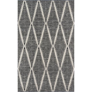 Erin Gates by Momeni River Beacon Black Hand Woven Indoor Outdoor Area Rug
