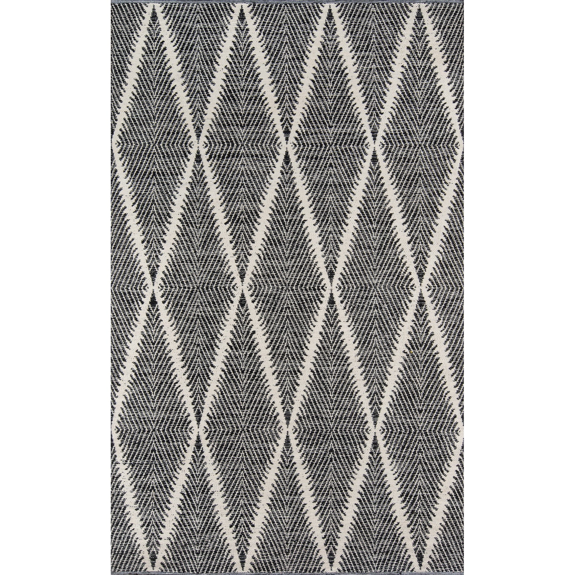 Erin Gates by Momeni River Beacon Black Hand Woven Indoor Outdoor Area Rug