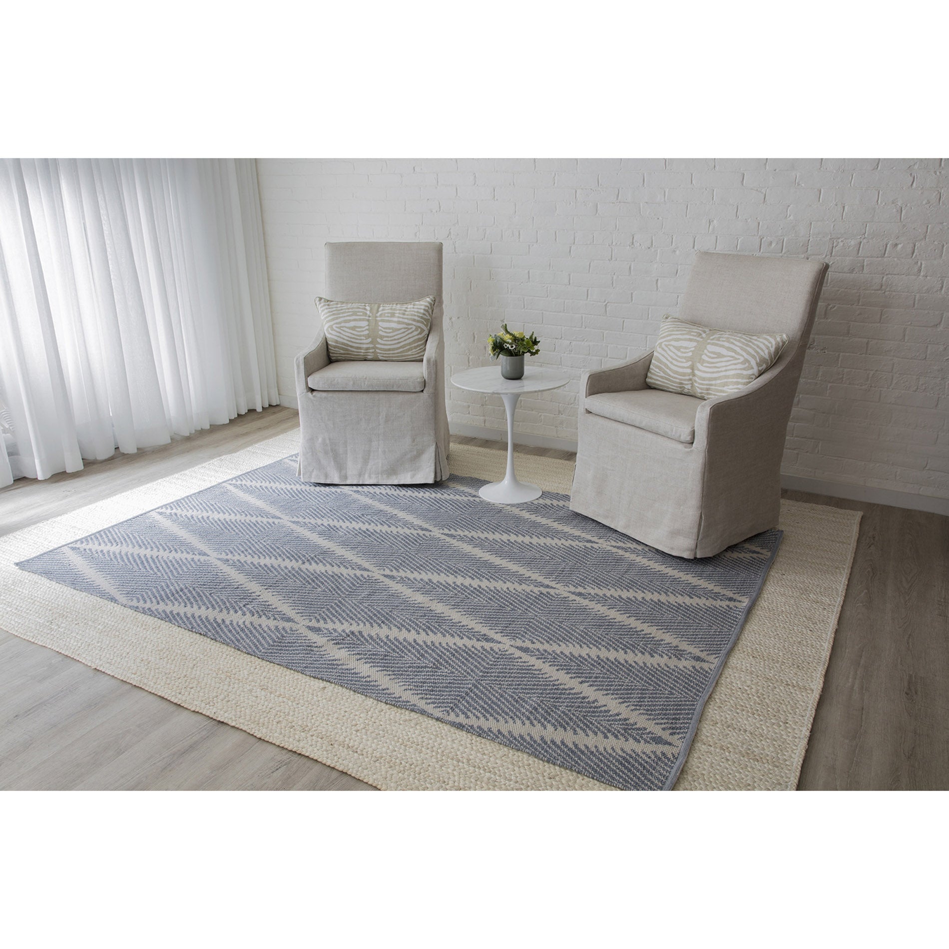 Erin Gates by Momeni River Beacon Denim Hand Woven Indoor Outdoor Area Rug