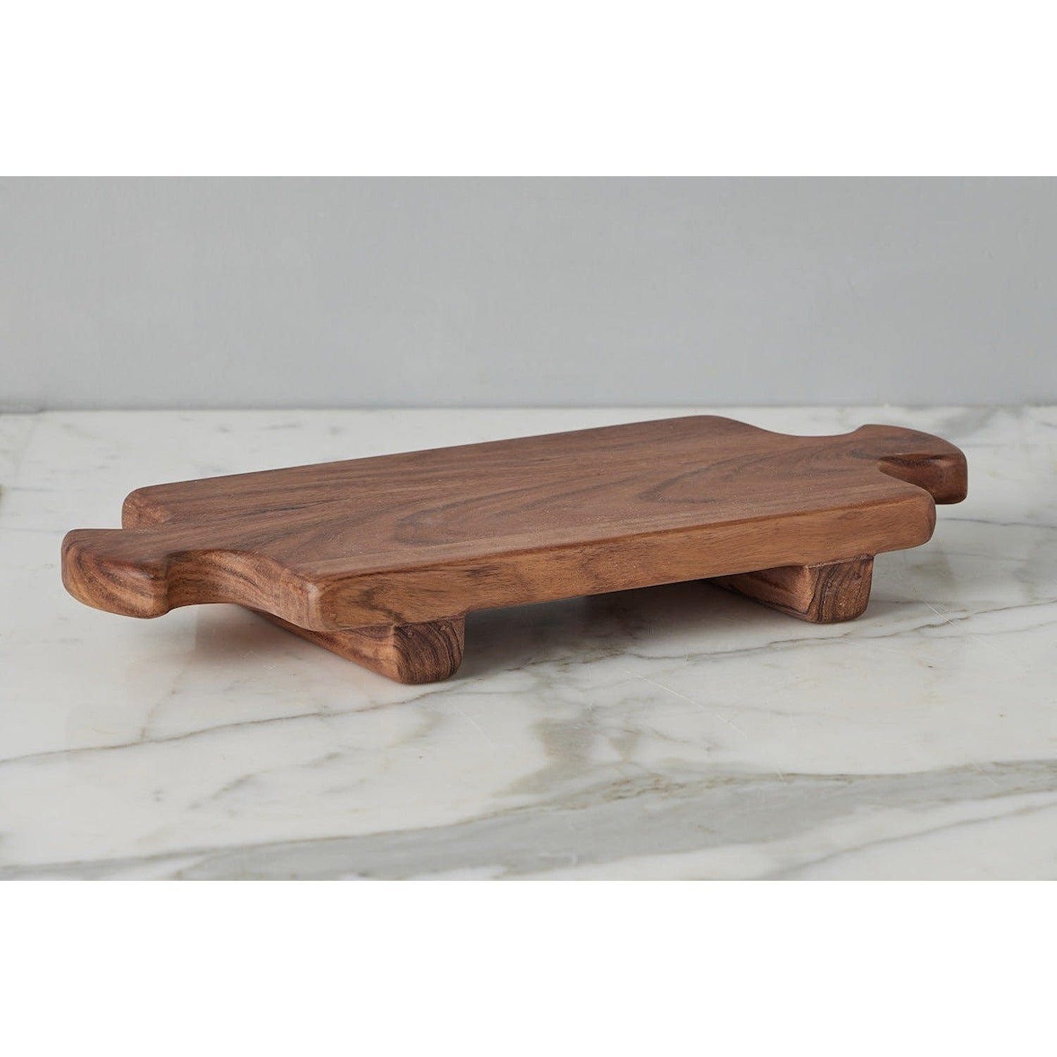 Normandy Wood Riser Footed Tray
