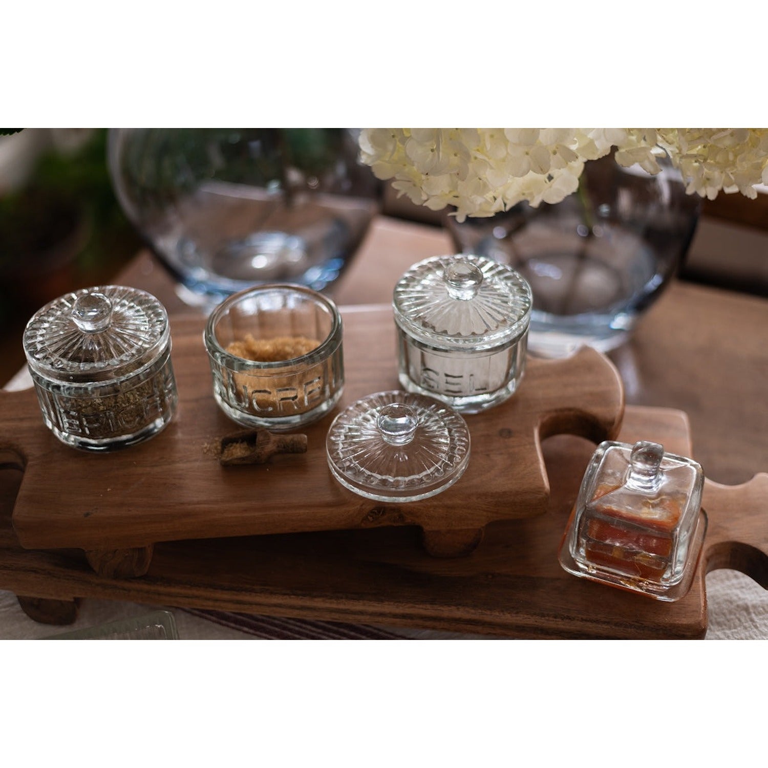 Normandy Wood Riser Footed Tray