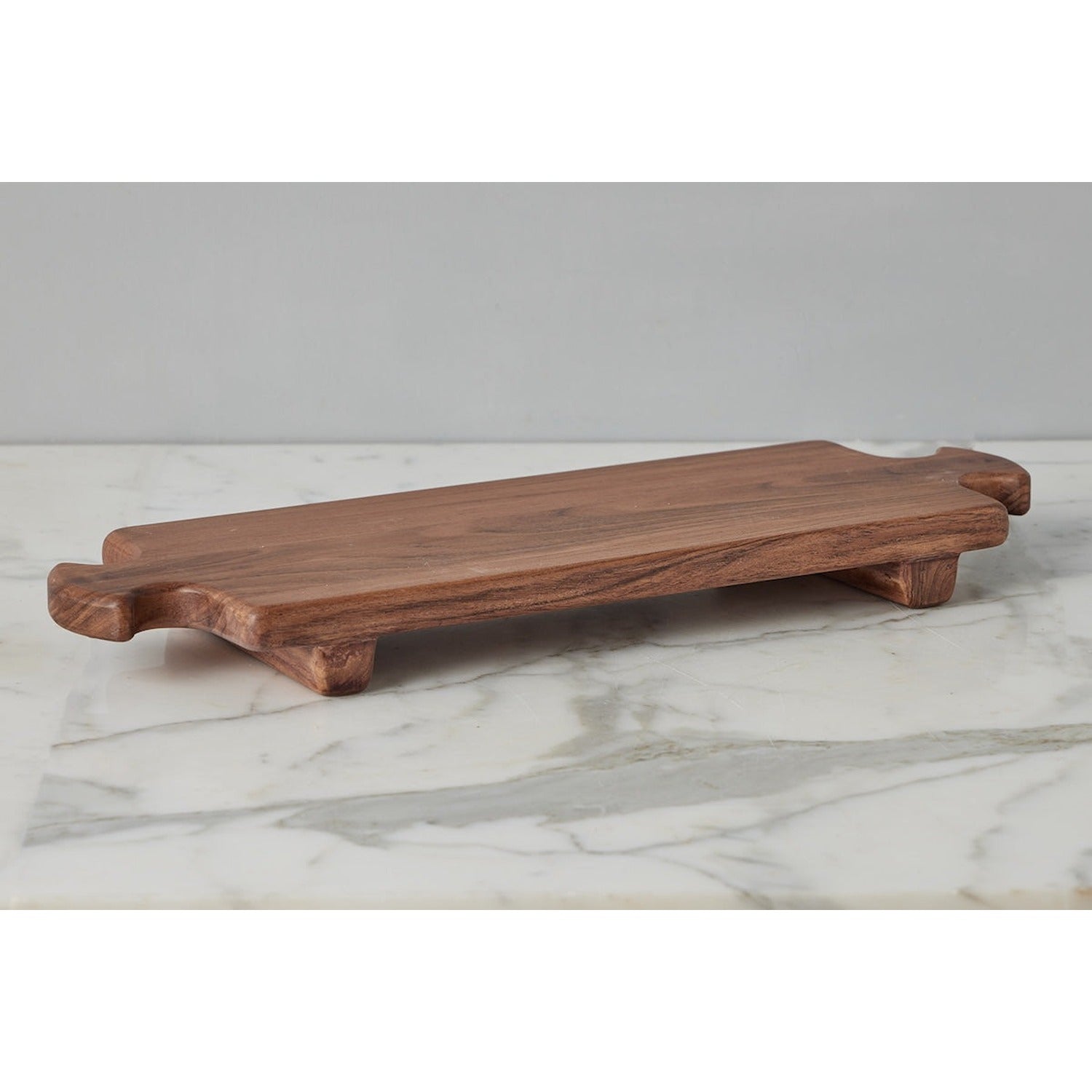 Normandy Wood Riser Footed Tray